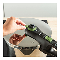 Tefal Pressure Cooker Secure Trendy 8 Liters P2584402 – Advanced Safety System, 2 Cooking Programs for Vegetables & Meat, Stainless Steel Construction