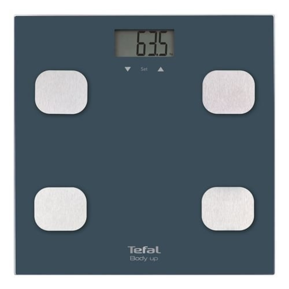 Tefal Body Up Digital Body Fat and BMI Scale – BM2520 | Smart Bathroom Scale with 8-User Memory, Fat Mass Measurement, Tempered Glass Platform