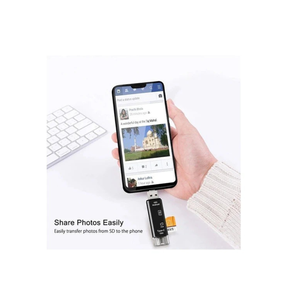 Hay-Tech Card Reader Type-C/ USB/ Micro-USB CR3-D188: Multi-Function 3-in-1 Card Reader for USB, Type-C, and Micro-USB Devices with High-Speed Data Transfer and Broad Compatibility Hay-Tech Card Reader Type-C/ USB/ Micro-USB CR3-D188: Multi-Function 3-in-1 Card Reader for USB, Type-C, and Micro-USB Devices with High-Speed Data Transfer and Broad Compatibility
