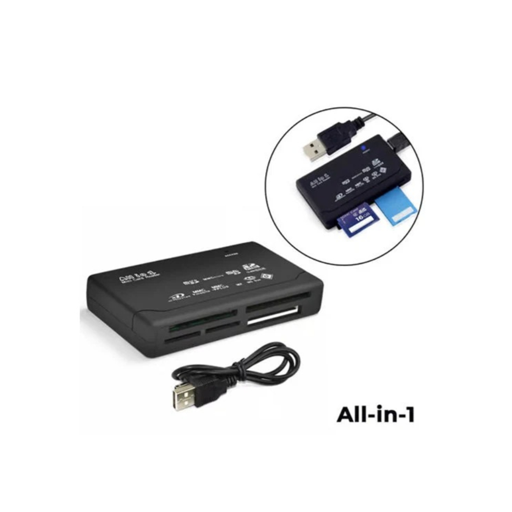 Hay-Tech All-In-1 Memory Card Reader CR1 USB 2.0: Compact and Efficient Multi-Card Reader for SD, MicroSD, and More with High-Speed Data Transfer and Wide Compatibility Hay-Tech All-In-1 Memory Card Reader CR1 USB 2.0: Compact and Efficient Multi-Card Reader for SD, MicroSD, and More with High-Speed Data Transfer and Wide Compatibility