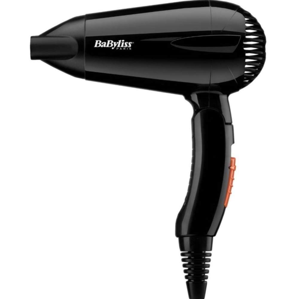 BaByliss 5344SDE Travel Hair Dryer – 2000W Dual Voltage Compact Blow Dryer with 2 Heat/Speed Settings – Lightweight, Foldable Design with 1.8m Cord