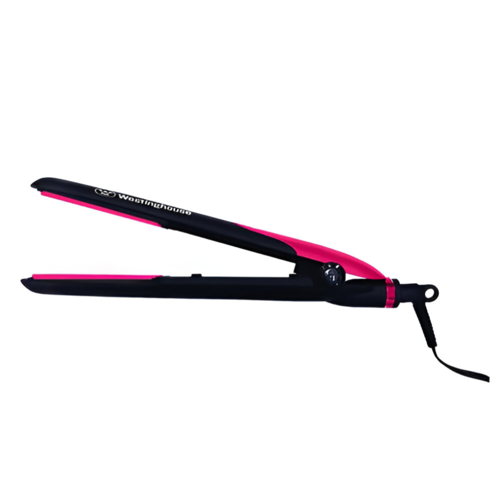 Westinghouse WH1126 Professional Flat Ceramic Hair Straightener Iron – 1-Inch Tourmaline-Coated Plates, Fast 30-Second Heat-Up to 204°C, 360° Swivel Cord, Dual Voltage 110-240V