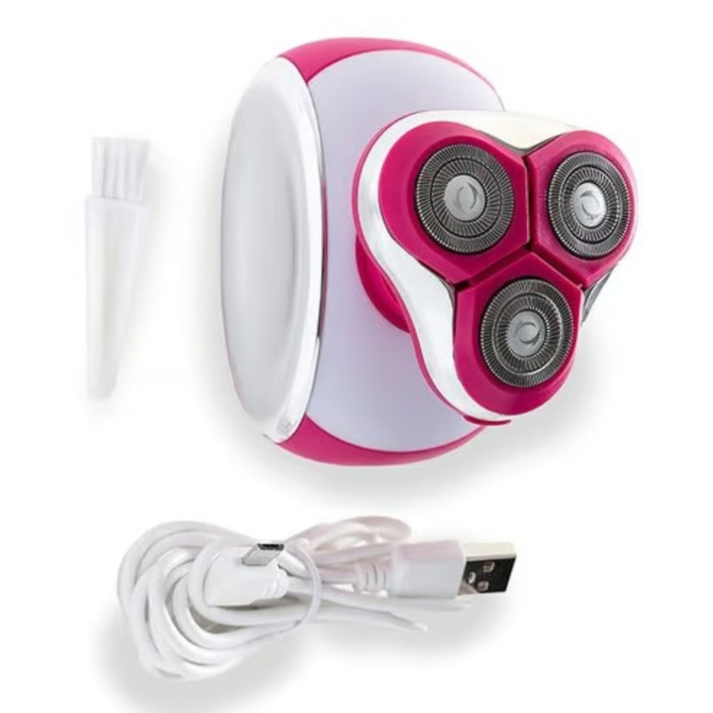 Westinghouse WH1130 Multipurpose Electric Shaver & Hair Remover for Women – Rechargeable Grooming Tool with 3 Interchangeable Shaving Heads, Built-in LED Light