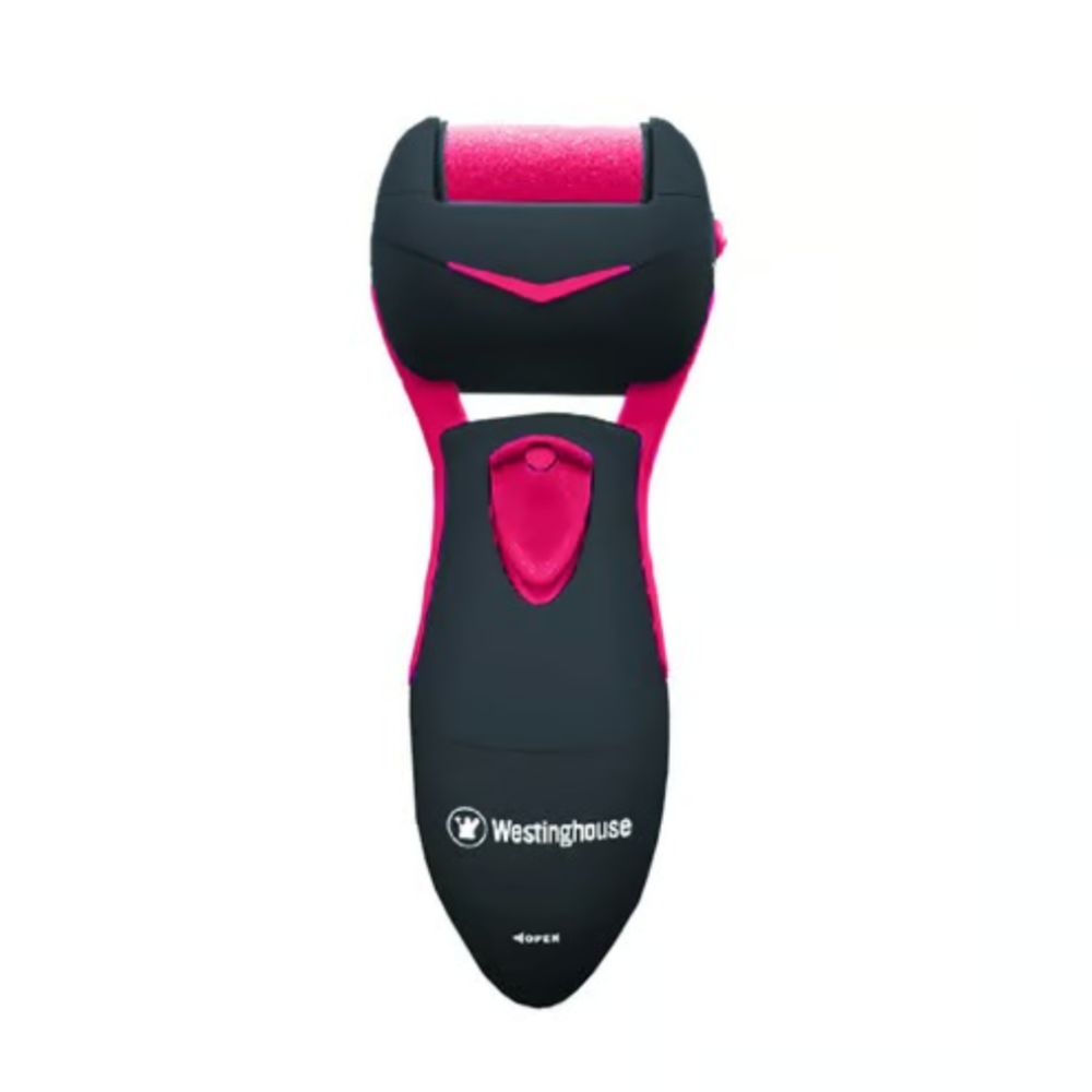 Westinghouse WH1123 Electric Pedi Callus Remover Foot Scrubber – Water-Resistant Exfoliator for Feet with 3000 RPM, Ergonomic Design, Roller Head & Cleaning Brush
