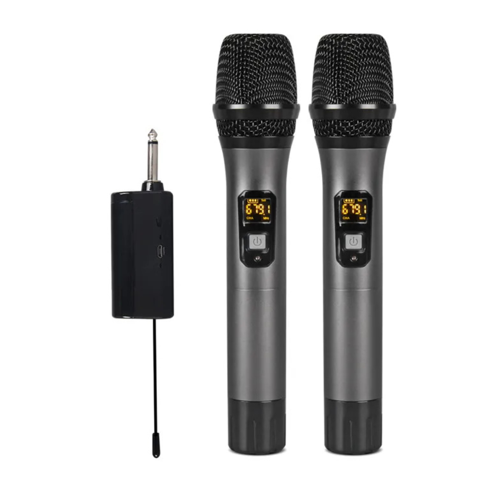 SONY M12 Professional UHF Wireless Microphone System – Dual Handheld Mics with Receiver – High-Fidelity Sound, Long Range, USB-C Charging – Ideal for Karaoke, Vocal Performance, Events & More