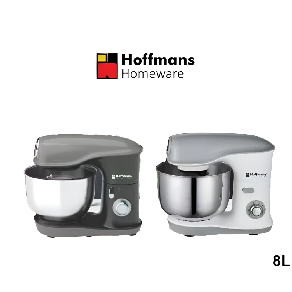Hoffmans HM-8087 Stand Mixer – 8 Liter Stainless Steel Bowl, 1200W Powerful Motor, 6 Speed Settings, 3 Interchangeable Nozzles, Multi-Function Food Processor, Planetary Dough Mixer Hoffmans HM-8087 Stand Mixer – 8 Liter Stainless Steel Bowl, 1200W Powerful Motor, 6 Speed Settings, 3 Interchangeable Nozzles, Multi-Function Food Processor, Planetary Dough Mixer
