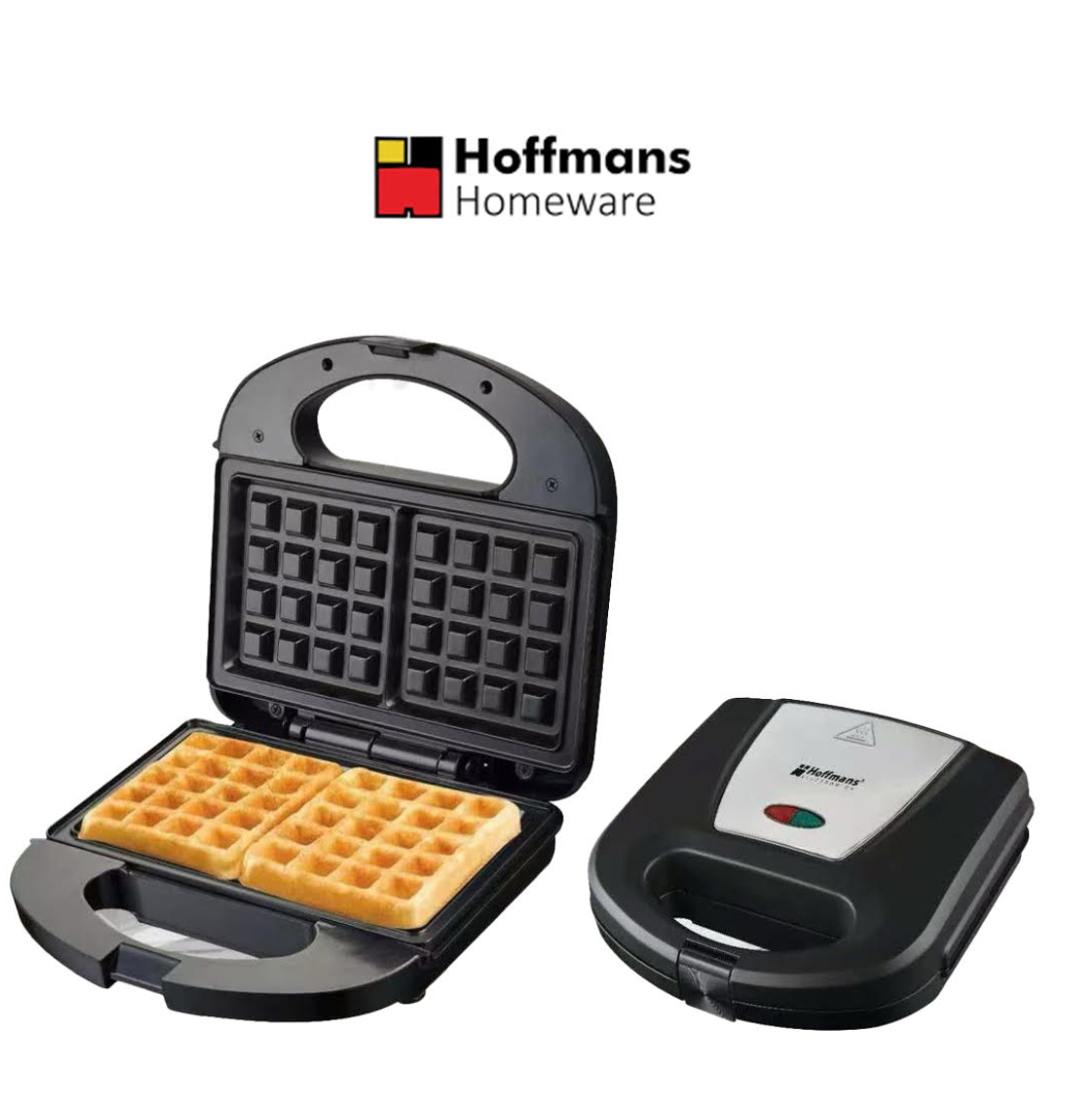 Hoffmans HM-3027 Waffle Maker โ 1000W High-Power Double-Sided Heating, Uniform Heat Distribution, Non-Stick Coating Plates, Easy to Clean & Compact Design for Perfect Homemade Waffles Every Time Hoffmans HM-3027 Waffle Maker โ 1000W High-Power Double-Sided Heating, Uniform Heat Distribution, Non-Stick Coating Plates, Easy to Clean & Compact Design for Perfect Homemade Waffles Every Time