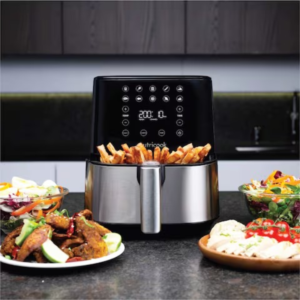 Nutricook Air Fryer 2 3.6L – Digital Air Fryer with Rapid Air Technology, 8 Pre-set Cooking Functions, Adjustable Temperature Control, and Sleek Design – Model NC-AF204 Nutricook Air Fryer 2 3.6L – Digital Air Fryer with Rapid Air Technology, 8 Pre-set Cooking Functions, Adjustable Temperature Control, and Sleek Design – Model NC-AF204