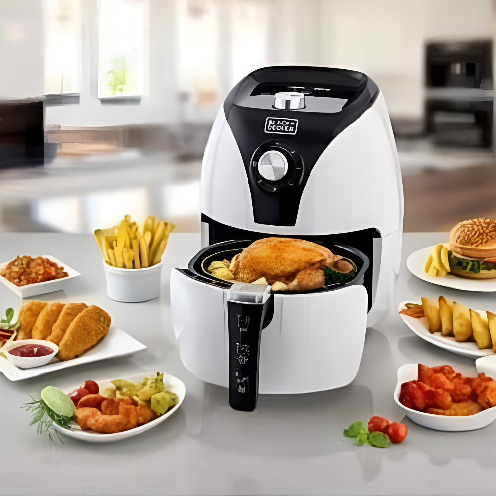 Black and Decker-3.5L 1500W Manual Control Air Fryer Black and Decker-3.5L 1500W Manual Control Air Fryer