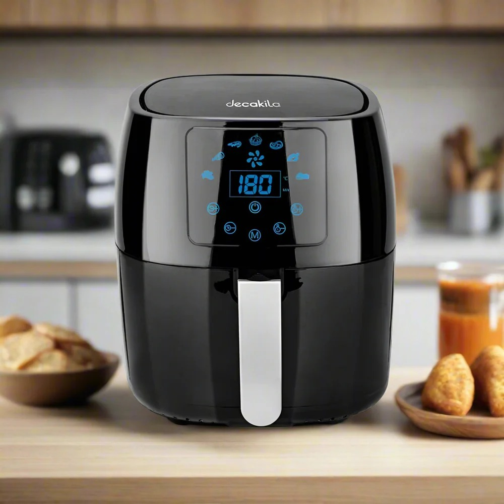 Decakila Air Fryer 4.5L Capacity, 1400W Motor, 60 minute Timer and LED Display KEEC039B Decakila Air Fryer 4.5L Capacity, 1400W Motor, 60 minute Timer and LED Display KEEC039B