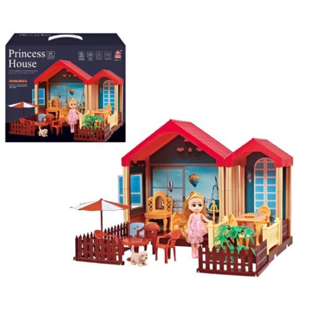 Princess House Toy Set with Accessories and LED Lighting – 60-Piece Imaginative Playhouse for Girls – Develops Creativity and Motor Skills – Easy-to-Assemble Plastic Dollhouse Princess House Toy Set with Accessories and LED Lighting – 60-Piece Imaginative Playhouse for Girls – Develops Creativity and Motor Skills – Easy-to-Assemble Plastic Dollhouse