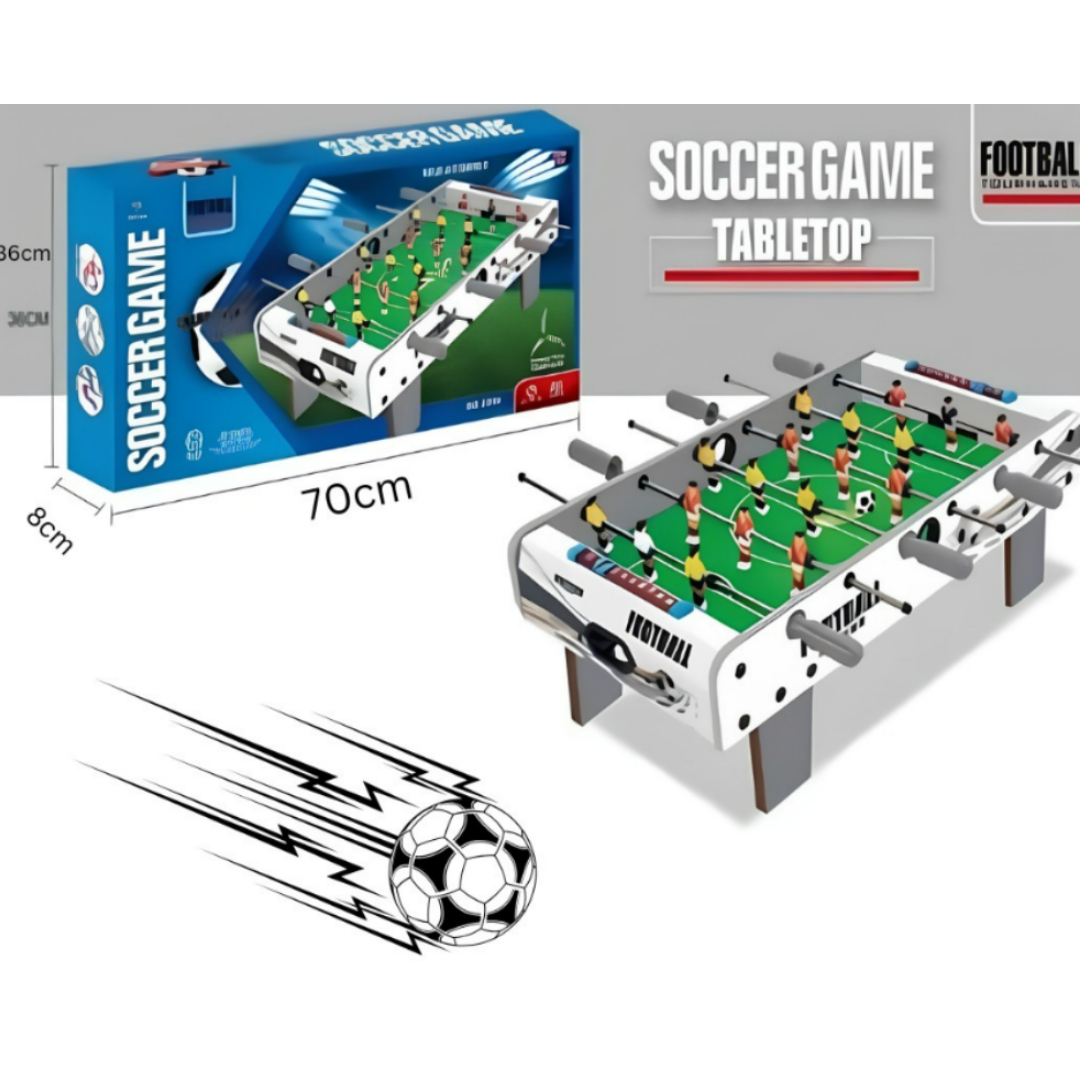 Graffiti Wooden Football Table 6309 – Kids Mini Tabletop Soccer Game with 18 Players per Side, 2 Balls, and Sturdy ABS Legs | Colorful Design with Realistic Gameplay