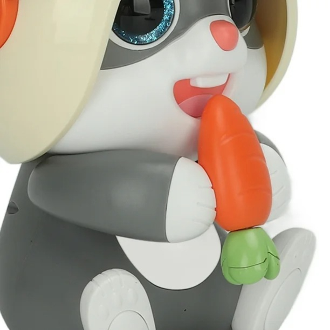 Electric Bunny Robot 6266 – Interactive Talking & Dancing Toy with Voice Repetition, Dynamic Music, Flashing Lights Gray Color Fun Educational Robot for Kids ABS Plastic Battery Operated Age:3+ Electric Bunny Robot 6266 – Interactive Talking & Dancing Toy with Voice Repetition, Dynamic Music, Flashing Lights Gray Color Fun Educational Robot for Kids ABS Plastic Battery Operated Age:3+
