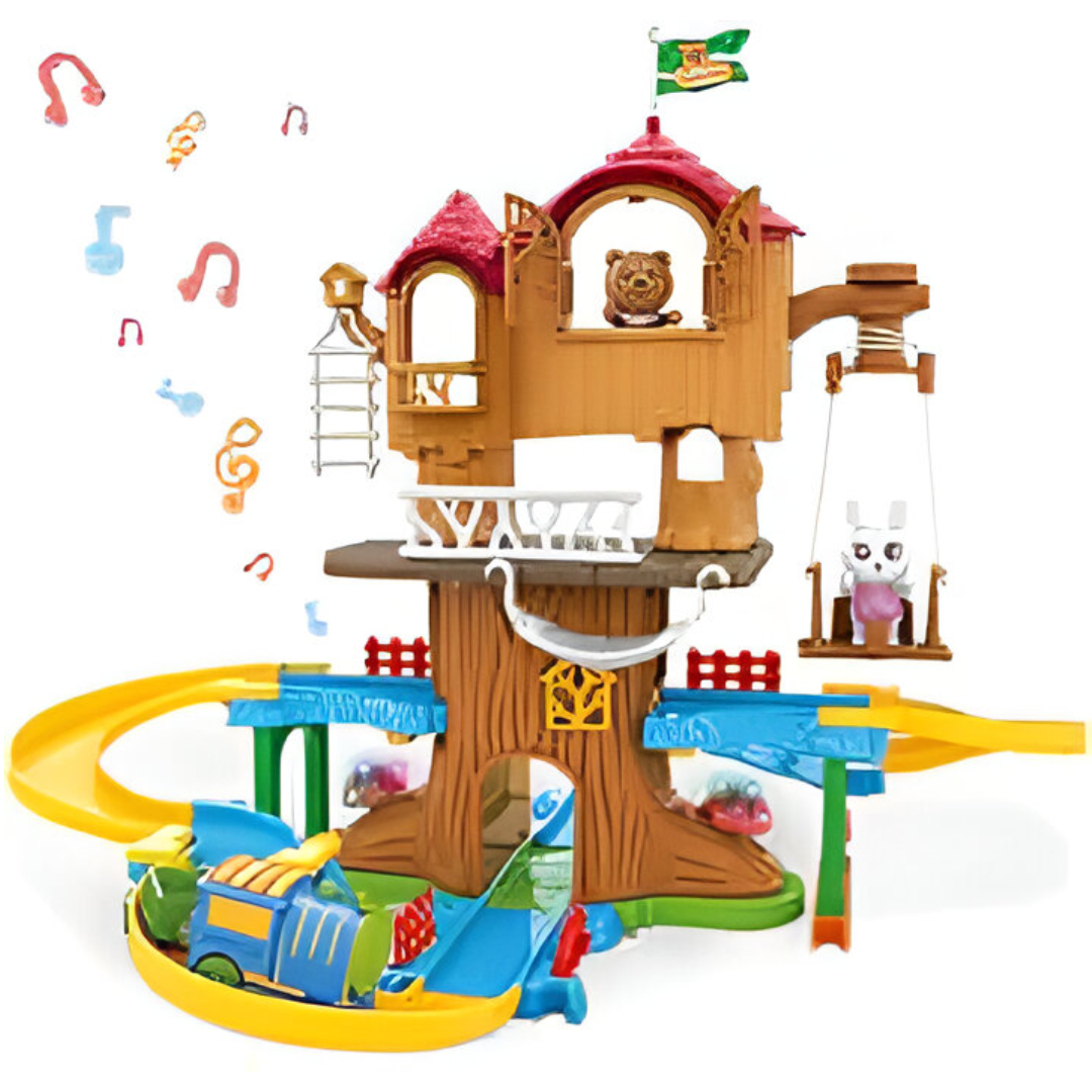 Forest House Playground Blocks Toy 6255 – 47-Piece Simulation Room & Furniture Playset for Kids | DIY Building Blocks for Creative Play Size 40 x 41 x 49 cm Durable ABS Plastic Ages 4–6
