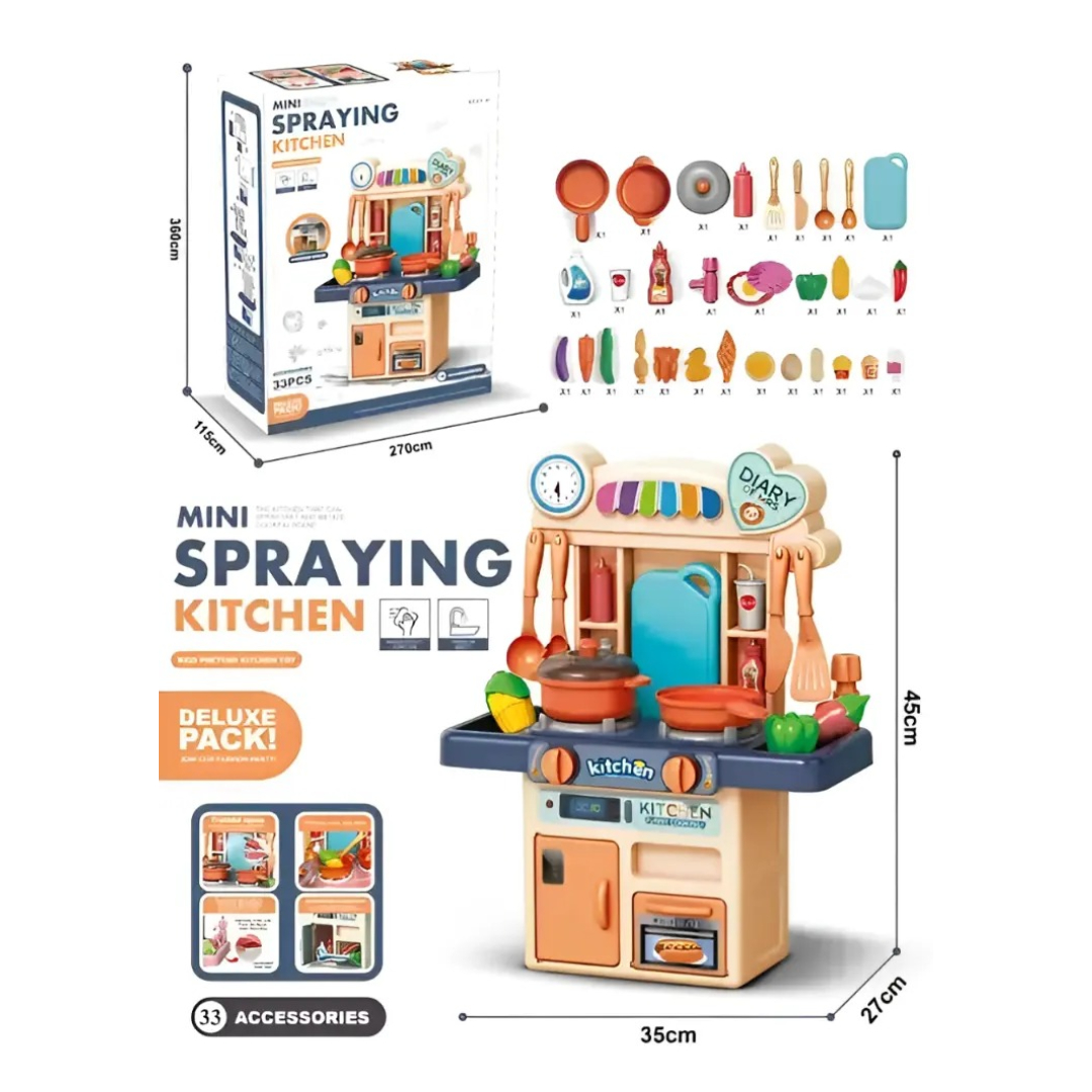 Cooking Toys Electric Water Function Cooking Table – Mini Spraying Kitchen Playset for Kids with Realistic Water Flow, Lights & Sounds Pretend Play Educational Toy Set Cooking Toys Electric Water Function Cooking Table – Mini Spraying Kitchen Playset for Kids with Realistic Water Flow, Lights & Sounds Pretend Play Educational Toy Set