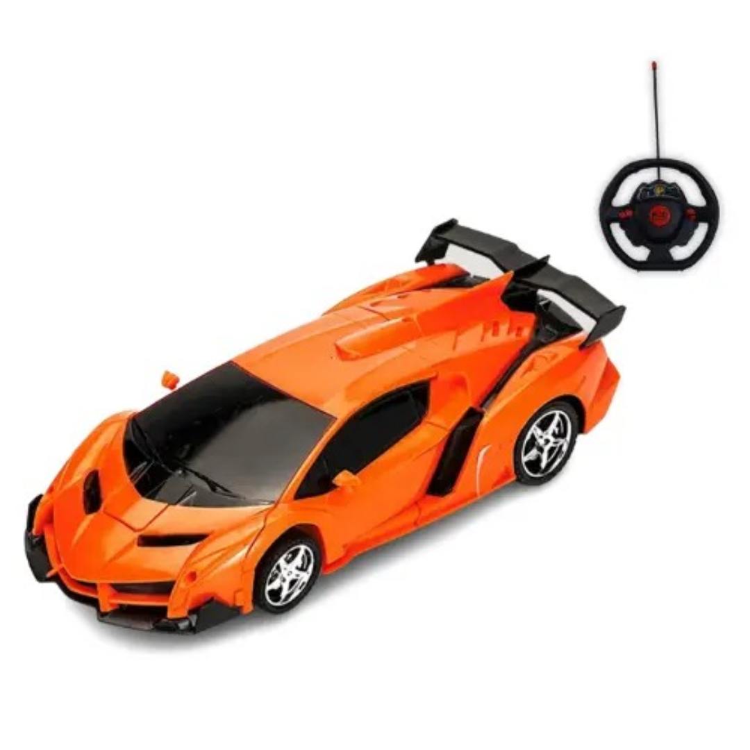 Lamborghini Remote Control Toy Car – 1:14 Scale 25 x 24 cm High-Performance RC Car with LED Headlamps, Remote-Controlled Doors, Roof & Trunk