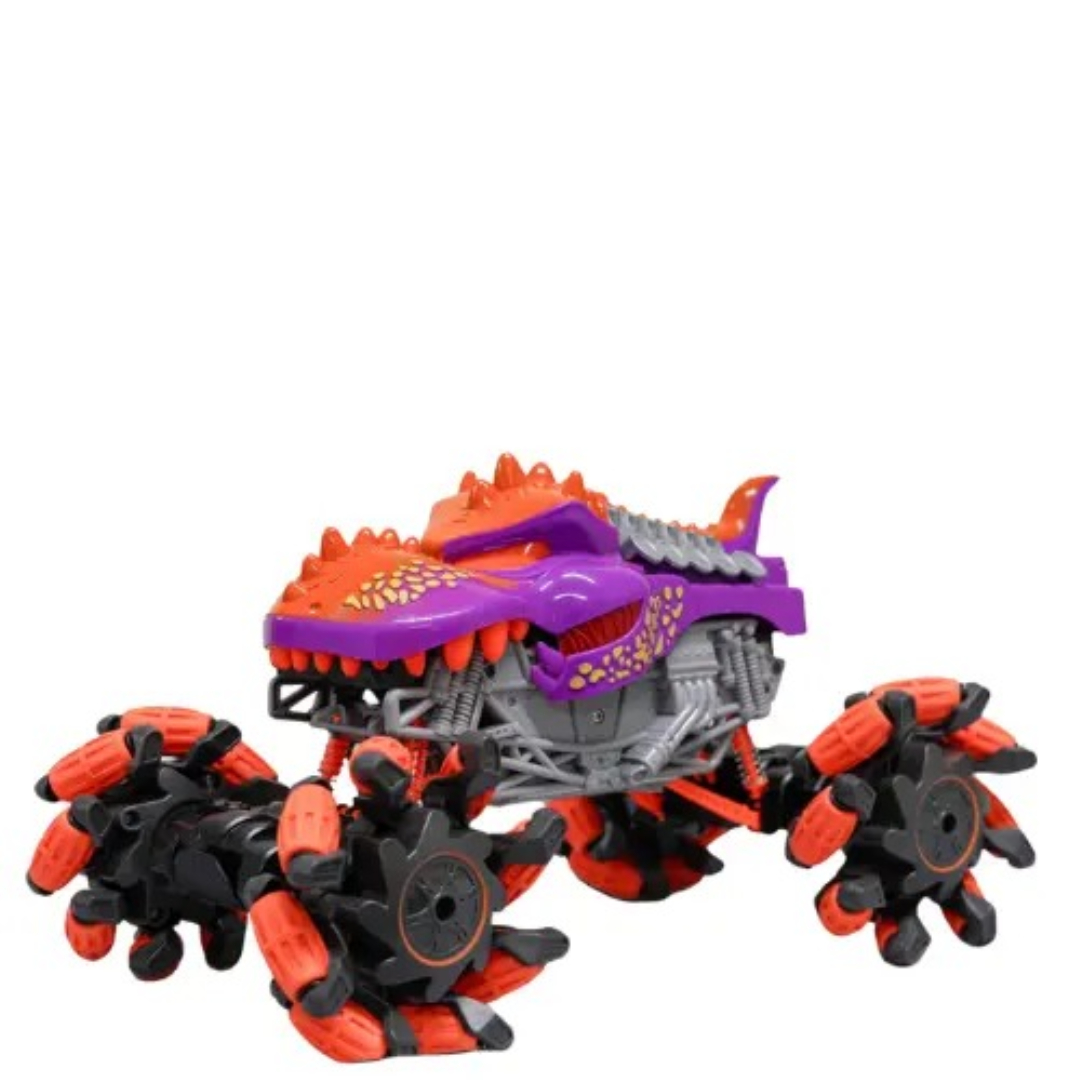 RC Monster Truck Shark by Vankico – 2.4GHz Remote Control Stunt Car for Kids with 360° Rotation, 8-Direction Movement, Side & Diagonal Drift, LED Lights, High-Speed Racing