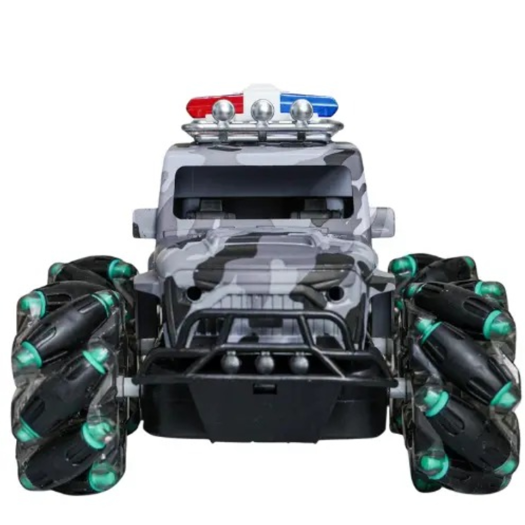 Police Truck 7251 – High-Speed RC Remote Control Stunt Car for Kids 360° Spins, Lateral & Diagonal Drift, 8-Direction Movement 2.4GHz Long-Range Remote