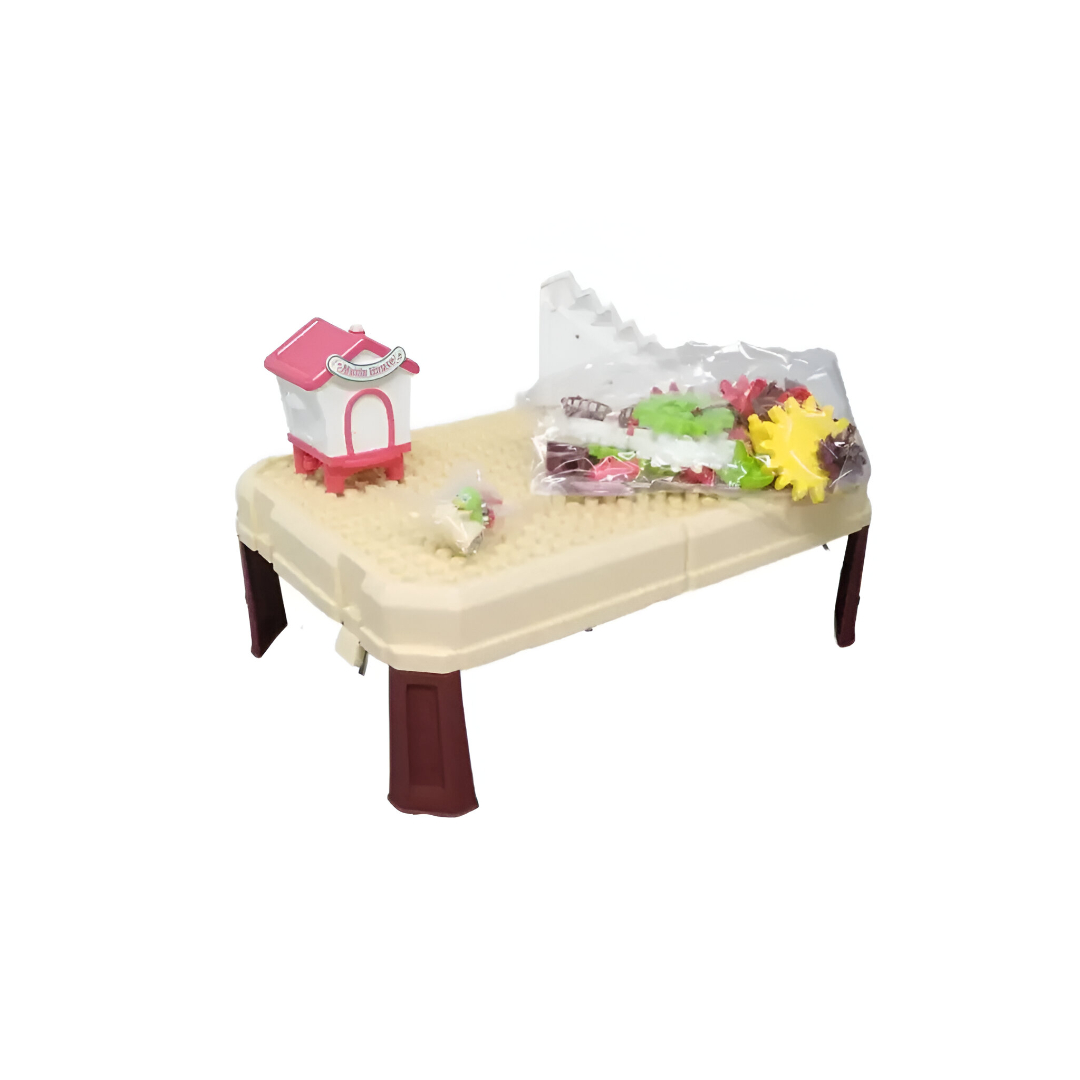 Building Block Table with Light & Sound – Multifunction Pretend Play Set 6300 for Kids Interactive Construction and Learning Activity Table Yellow Color Lights & Sounds for Engaging Play