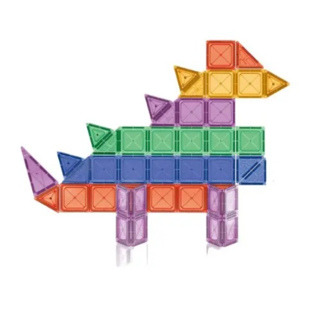 Color Window Magnetic Film Dinosaur Set – 52-Piece Educational and Creative Building Toy for Kids Model 6331-1 ABS Plastic Age 3+ Bright, Colorful, and Imaginative STEM Learning Playset