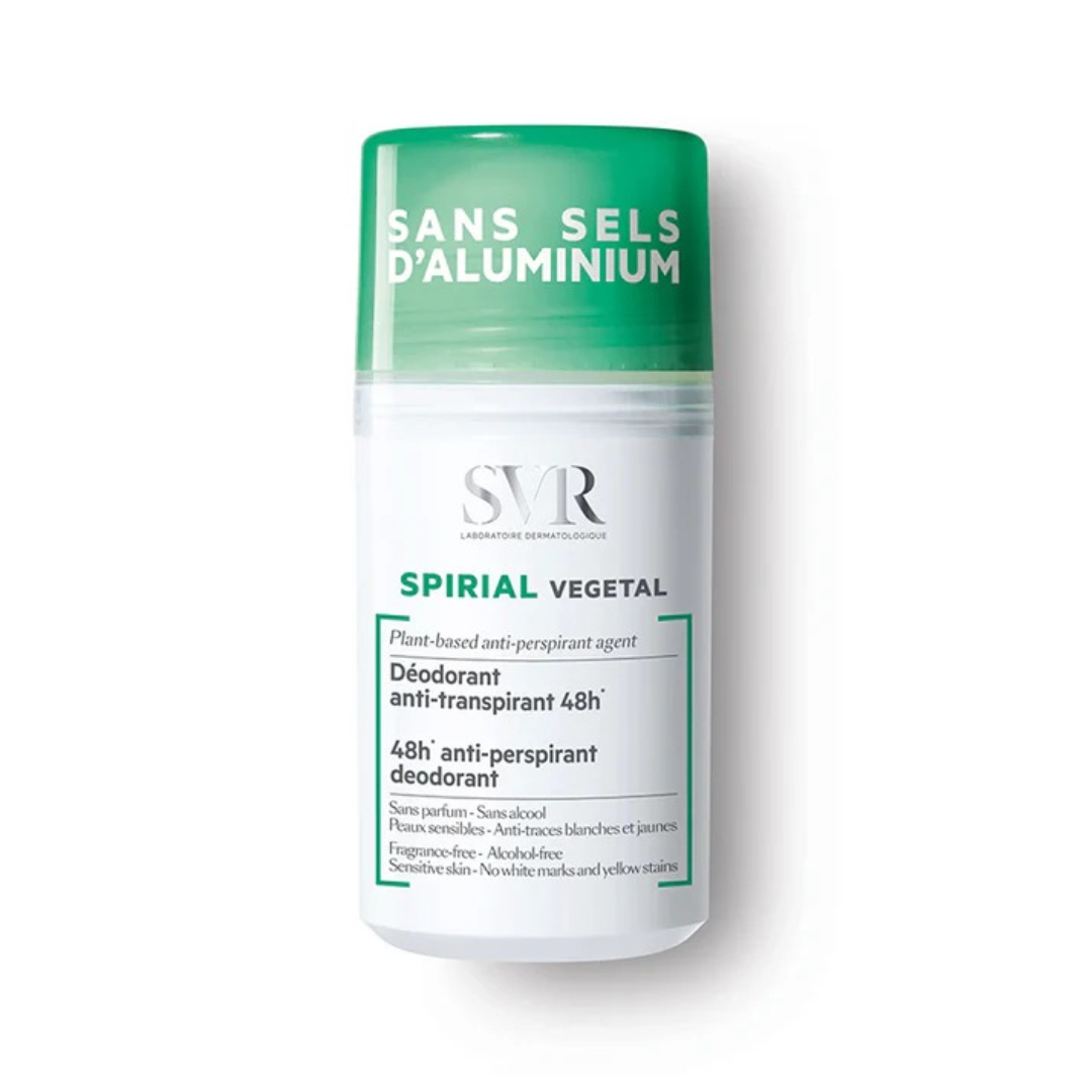 SVR Spirial Végétal Roll-On Deodorant 50ml – 48-Hour Natural Antiperspirant with Horsetail, Bamboo & Sage Extracts – Gentle Botanical Formula for Sensitive Skin SVR Spirial Végétal Roll-On Deodorant 50ml – 48-Hour Natural Antiperspirant with Horsetail, Bamboo & Sage Extracts – Gentle Botanical Formula for Sensitive Skin