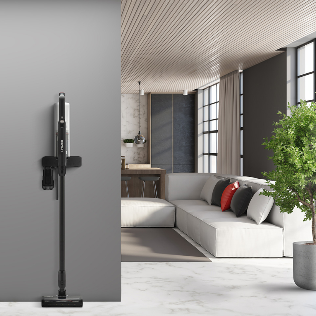 Hitachi Cordless Stick Vacuum Cleaner PV-X90N – Ultra-Lightweight 1.8kg, Powerful BLDC Motor, LED Headlights, Long 40-Min Runtime, 0.4L Dust Bin, Washable H10 Filter Hitachi Cordless Stick Vacuum Cleaner PV-X90N – Ultra-Lightweight 1.8kg, Powerful BLDC Motor, LED Headlights, Long 40-Min Runtime, 0.4L Dust Bin, Washable H10 Filter