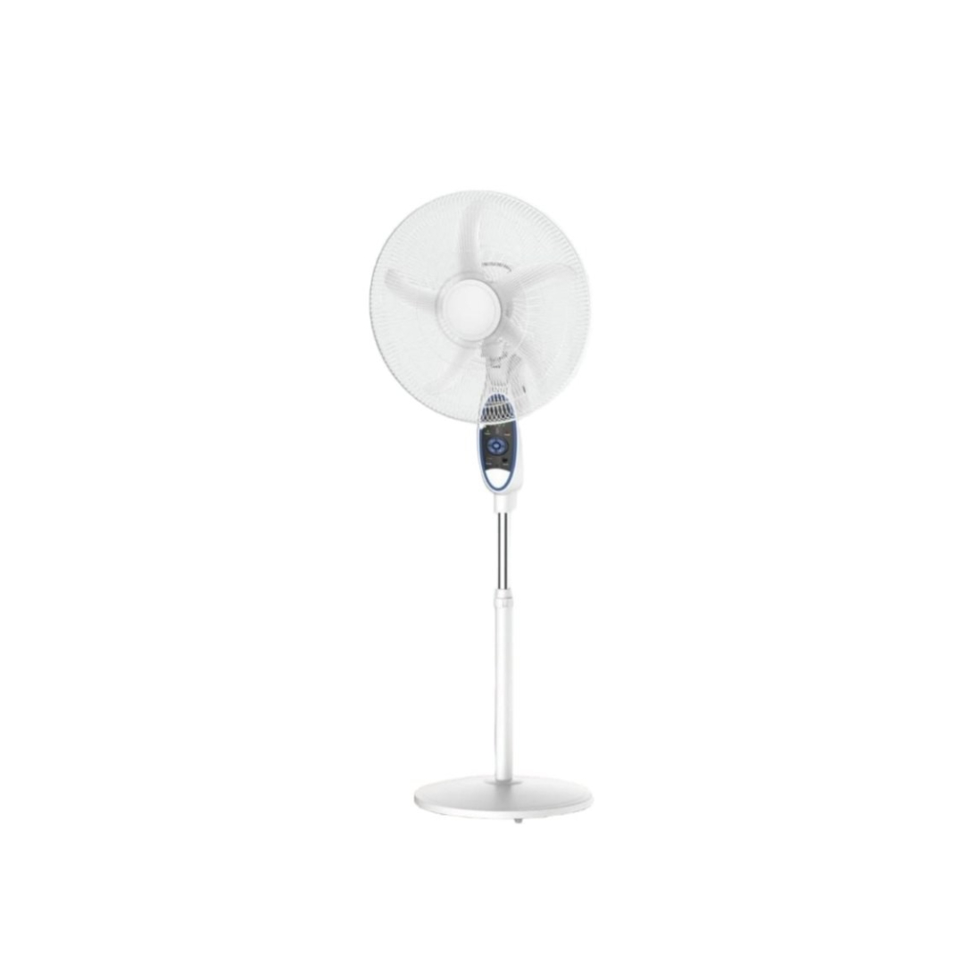 General 18’’ Rechargeable Stand Fan GP-2938HRS – 40W Powerful Airflow with 12V Rechargeable Battery, Up to 30 Hours Runtime, LED Light, 5-Blade Design, and Adjustable Height – General Brand