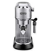 Delonghi EC685.M 1300W 15-Bar Espresso Machine Coffee Maker Compact Stainless Steel Design 1.1L Removable Water Tank Thermoblock Heating Adjustable Cappuccino System Compatible with ESE Pods