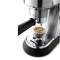 Delonghi EC685.M 1300W 15-Bar Espresso Machine Coffee Maker Compact Stainless Steel Design 1.1L Removable Water Tank Thermoblock Heating Adjustable Cappuccino System Compatible with ESE Pods