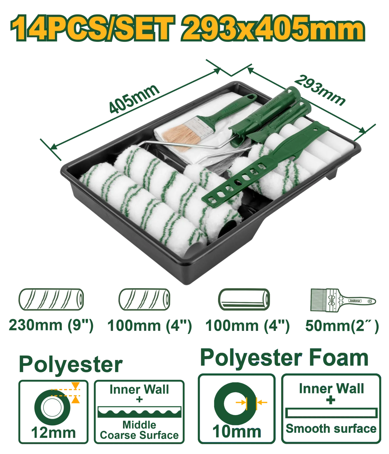 14-in-1 Cylinder Brush Set – Jadever