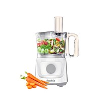 Decakila- Food processor 800W, 1.5L capacity of cup , 6 IN 1 wide range of tasks, from chopping and slicing to shredding and mixing (KEMG023W) Decakila- Food processor 800W, 1.5L capacity of cup , 6 IN 1 wide range of tasks, from chopping and slicing to shredding and mixing (KEMG023W)