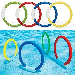 KIDS DIVING RINGS FOR SWIMMING POOL TRAINING” – Fun & Functional Swim Training Aid for Beginners | Easy to Assemble with Pool Noodles for DIY Swim Hoops | Great for Diving Practice & Underwater Games