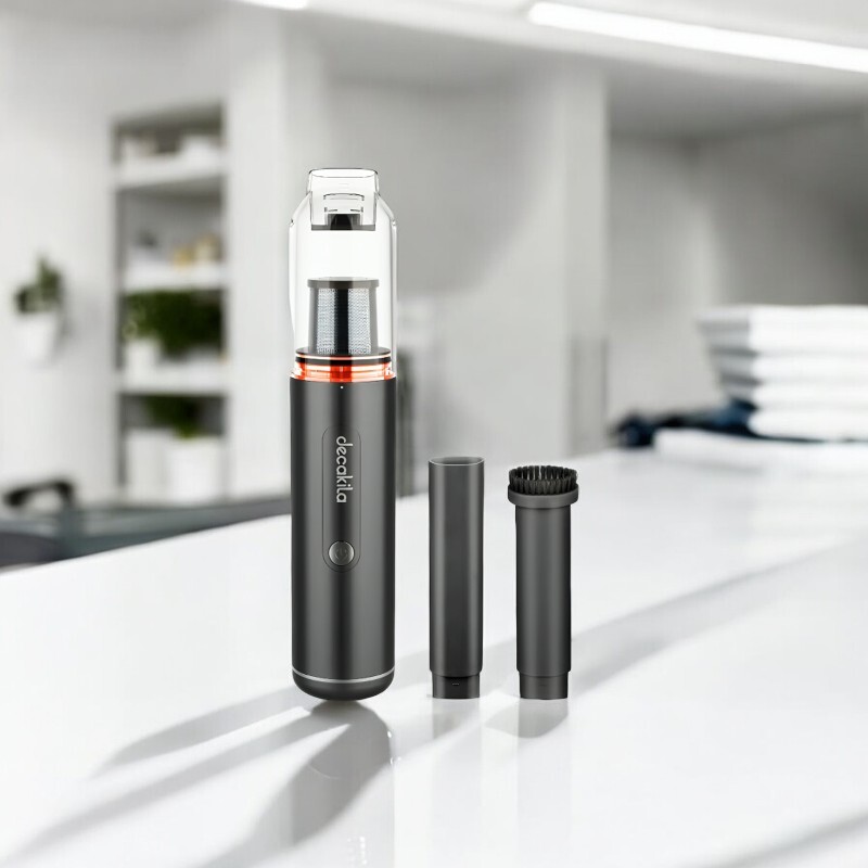 Decakila Portable Vacuum Cleaner 90W, 11.1V Voltage and ≥14kPa Pressure (CMPV003B) Decakila Portable Vacuum Cleaner 90W, 11.1V Voltage and ≥14kPa Pressure (CMPV003B)