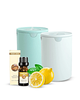Fragrant Home Harmony - Set of 2 pieces of 320ml Humidifiers Essential Oil Diffuser and Free Fragrant Garden , Lemon Water Soluble Aromatherapy Oil-Aceite essential Fragrance Oil, 10 ml Fragrant Home Harmony - Set of 2 pieces of 320ml Humidifiers Essential Oil Diffuser and Free Fragrant Garden , Lemon Water Soluble Aromatherapy Oil-Aceite essential Fragrance Oil, 10 ml
