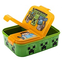 Stor Multi Compartment Sandwich Box Minecraft, 40420 Stor Multi Compartment Sandwich Box Minecraft, 40420