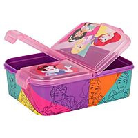 Stor Multi Compartment Sandwich Box Princess Bright & Bold, 51220 Stor Multi Compartment Sandwich Box Princess Bright & Bold, 51220