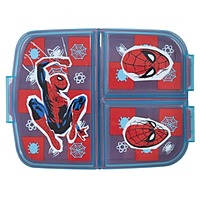 Stor Multi Compartment Sandwich Box Spiderman Arachnid Grid, 74720 Stor Multi Compartment Sandwich Box Spiderman Arachnid Grid, 74720