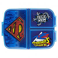 Stor Multi Compartment Sandwich Box Superman Symbol, 85620 Stor Multi Compartment Sandwich Box Superman Symbol, 85620