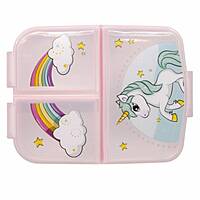 Disney Stor Multi Compartment Sandwich Box Unicorn Range, 9722 Disney Stor Multi Compartment Sandwich Box Unicorn Range, 9722