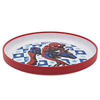 Disney Stor Non Slip Bicolor Premium Plate Spiderman Arachnid Grid, 74792 Disney Stor Non Slip Bicolor Premium Plate Spiderman Arachnid Grid, 74792