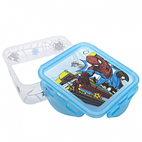 Disney Stor Square Hermetic Food Container 500ml Spiderman Midnight Flyer, 74759 Disney Stor Square Hermetic Food Container 500ml Spiderman Midnight Flyer, 74759