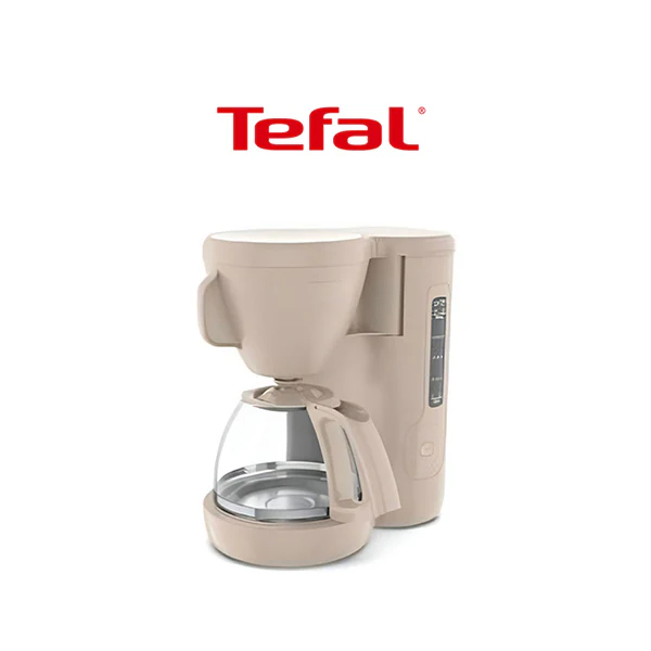 Tefal Filter Coffee Machine 1.25L 1000W Automatic Drip Coffee Maker with Anti-Drip System, Keep-Warm Function, and Large Capacity for Delicious and Convenient Brewing
