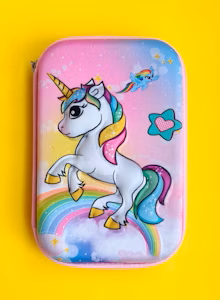 Large Unicorn Pencil Case – Colorful and Fun Kids’ Stationery Organizer with Zipper Closure – Spacious, Durable, and Lightweight for Pens and Pencils
