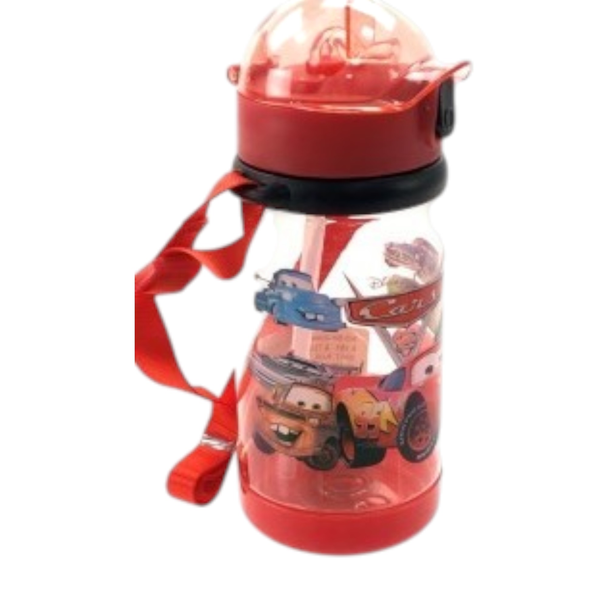 Kidz Corner Bottle Cars SH-2004G Kids’ Water Bottle – 500ml Durable BPA-Free Plastic Bottle with Vibrant Car-Themed Design, Leak-Proof Flip-Top Lid