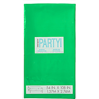 Unique Party -  Plastic Tablecover - Emerald Green